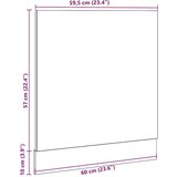vidaXL Panel za perilicu posuđa Artisan hrast izrađeno drvo | shoptok.hr