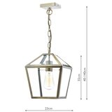  Där Lighting CHU0175 - Luster na lancu CHURCHILL 1xE27/60W/230V mesing | Eponuda.com