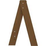 vidaXL Stolček 2 kosa medeno rjave barve 40x40x60 cm trdna borovina | Shoptok.si