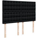  Krevet s oprugama i madracem crni 140 x 190 cm od tkanine | shoptok.hr