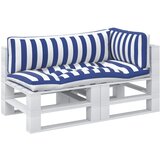  Jastučić za van 3 pcs Plava i bijela 103 x 58 x 10 cm Tkanina | shoptok.hr