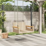  Klupa za ljuljanje bež 63x62x40 cm od poliratana | shoptok.hr