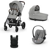 Cybex Voziček 3v1 plus nosilka AMYA Balios komplet stone grey Cene