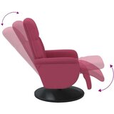  Naslonjač s osloncem za noge boja crvenog vina baršunasti | shoptok.hr