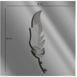 WALLXPERT Ogledalo Ozgl524, 18x65 cm, Sivo | Eponuda.ba