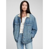 GAP Kids Teen Denim Jacket sherpa - Girls Cijene