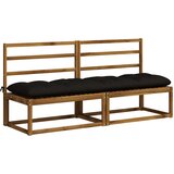  Jastučić za klupu VIANEN 100% poliester Crna 200 x 50 x 12 cm | shoptok.hr