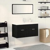  Set namještaja za kupaonicu 3 kom. Crni hrast Konstruirano drvo | shoptok.hr