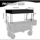 ROADTIME zložljiv vodoodporen nadstrešek za otroški voziček - 90 × 45 × 50 cm | Shoptok.si