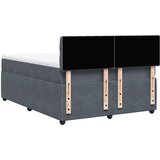  Krevet s oprugama i madracem tamnosivi 140x200 cm baršunasti | shoptok.hr