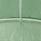  Staklenik s čeličnim okvirom zeleni 16 m² 8 x 2 x 2 m | shoptok.hr