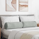 vidaXL valjkasti jastučići 2 pcs svijetlo siva Ø 25 x 70 cm | shoptok.hr