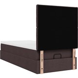 vidaXL otomanski okvir kreveta s madraca tamnosmeđi 90x190cm tkanine | shoptok.hr