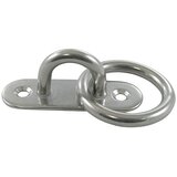 MARINETECH Stebrna plošča z obročem (Oprema: Prstan, Do x Š: 45 x 15 mm, Nerjavno jeklo, Vrsta jekla: A2) | Shoptok.si