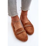 Boto Shiny Women's Loafers With Chain Camel Aredilla | shoptok.hr