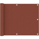 Balkonski zastor terakota 75 x 500 cm od tkanine Oxford Cijene