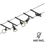 PAULMANN 94446 - SET 5xGU5,3/10W Kompletan sajlni sistem SALT 230V crna | Eponuda.com