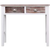  Konzolna mizica rjava 90x30x77 cm les, (20711339) | Shoptok.si