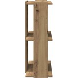  Regal za knjige s 3 razina boja hrasta 60x30x80 cm drveni | shoptok.hr