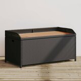 vidaXL Klop s prostorom za shranjevanje črna 100x50x52 cm Cene