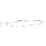 vidaXL Kopalniški pult 110x60x3,8 cm pravokoten trden akacijev les | Shoptok.si
