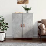  Komoda siva boja betona 69,5x34x90 cm od konstruiranog drva | shoptok.hr