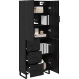  Highboard s ladicama 2 pcs Crni hrast 69,5 x 34 x 180 cm | shoptok.hr