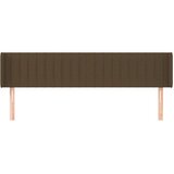  Uzglavlje s ušima tamnosmeđe 183x16x78/88 cm od tkanine | shoptok.hr