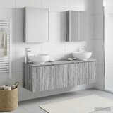  Set ormarića za kupaonicu 5 kom. Siva Sonoma Konstruirano drvo | shoptok.hr