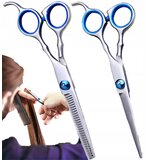 VERK_GROUP Set dveh inox frizerskih škarij za rezanje in redčenje las, (20482458) | Shoptok.si