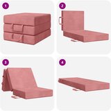 SOFA na razvlačenje 90 x 63 x 45 cm Ružičasta | shoptok.hr