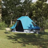 vidaXL Družinski šotor tipi modri 6-osebni vodoodporen | Shoptok.si