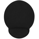 Manhattan črna ergonomska podloga za miško / naslonjalo za zapestje | Shoptok.si