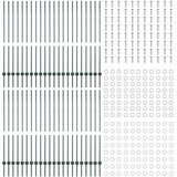  Stup za ogradu 44 pcs Zelena 180 cm Čelik | shoptok.hr
