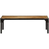 Furnova Klubska mizica trden robusten mangov les in jeklo 110 cm, (21914566) | Shoptok.si