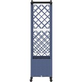  Povišeni krevet s mrežom i krovom Siva 122 x 40 x 144 cm PP | shoptok.hr