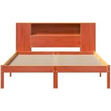 vidaXL Krevet s regalom za knjige bez madraca 140 x 190 cm od borovine | shoptok.hr