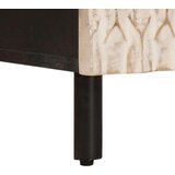  Noćni ormar s ladicama Bijelo 40 x 33 x 46 cm Čvrsto drvo manga | shoptok.hr