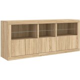  Komoda s LED svjetlima boja hrasta sonome 162 x 37 x 67 cm | shoptok.hr