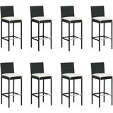  9-dijelni vrtni barski set s jastucima crni | shoptok.hr