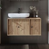 Hanah home kupatilski ormarić sa lavaboom 2563, 90 cm, atlantski bor | Eponuda.com