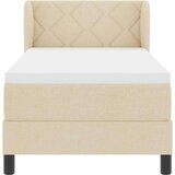 vidaXL Boxspring krevet s madracem Krema 80 x 200 cm tkanina | shoptok.hr