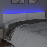  LED uzglavlje bijelo 200 x 5 x 78/88 cm od umjetne kože | shoptok.hr