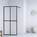 Steklena pregrada za tuš mlečno kaljeno steklo 80x195 cm, (20683983)