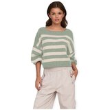 Only Puloverji Aya Life Knit - Desert Sage/Birch Zelena Cene