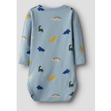 name it Pajac/bodi 'NBMVROELS' svetlo modra / temno modra / temno rumena / jelka | Shoptok.si