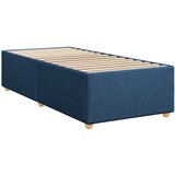 Krevet s oprugama i madracem plavi 100 x 200 cm od tkanine | shoptok.hr