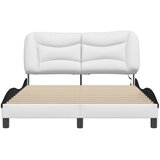  Okvir kreveta s LED-om bez madraca Hvar bijelo-crni 120 x 200 cm | shoptok.hr