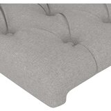  Uzglavlje svjetlosivo 103 x 16 x 118/128 cm od tkanine | shoptok.hr
