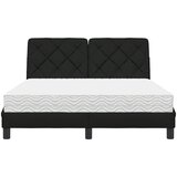  Krevet s madracem crni 140x200 cm od tkanine | shoptok.hr